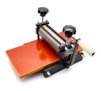 Manual Printmaking Rubbing Machine, 16CM Etching Press with Metal Roller, 6.69" x 13.78" Table, Ideal for Monotype & Etching Projects, Uniform Pressure for Artists
