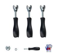 Manual Professional Drum Brake Spring Removal Tool, Chrome Vanadium Steel Drum Brake Adjusting Tool for Removal & Installation,Heavy Duty Automotive Brake Adjustment Repair for Cars Trucks (3*Black)