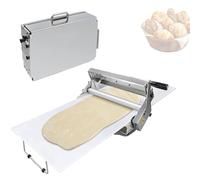 Manual Puff Pastry Sheeter, Foldable Dough Sheeter Machine for Bakery, Pizza, Croissant, Home & Commercial Use
