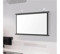 Manual Pull Down Portable Retractable Projection Screen Wrinkle Resistant Wall Mounted Screen For Office/Home Theater(4:03,72inch)