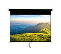 Manual Pull Down Projector Screen 60/72/84/100inch, Roll-Down Retractable Projector Screen, 4:3 HD 4K Movie Screen with Auto Locking for Home Theater, Indoor Outdoor(60 inch 4:3)