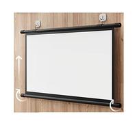 Manual Pull Down Projector Screen, HD 4:3 60 inch for Home Cinema Theater Education Indoor Outdoor Public Display Presentation