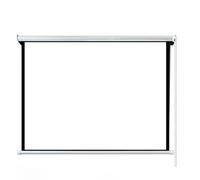 Manual Pull Down Projector Screen, Versatile Metal Design, Supports Ideal for Home Theater and Presentations