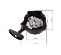 Manual Pull Starter for Brush Cutter Hedge Trimmer, Recoil Pull Start Starter with Pulley Cup Compatible with Mitsubishi CG260 BC260, Engine