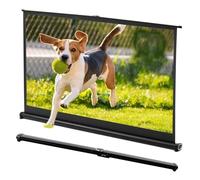 Manual Pull Up Projector Screen, 20-50inch Portable Retractable Video Projection Movie Screens, Indoor Home Theater, Outdoor School Presentations, 16:9 4:3 Desktop Office Meetings(16:9 40 inch)