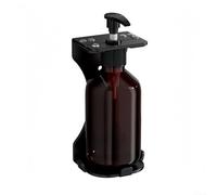 Manual Pump Soap Dispenser Wall Mounted with Holder for Shampoo Shower Gel Soap and Lotion, Suitable for Installation on Tile, Glass, and Stone Surfaces (1 Bottle)