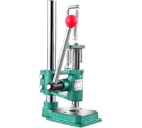 Manual Punch Press with Chuck for Leather, Wood, and Plastic, Desktop Mute Design for Crafts, Footwear, and Food Processing