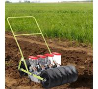 Manual Push Seeder, 6-Row Hand Push Planter for Vegetable Garden Seeding Corn Cabbage Spinach Celery