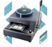 Manual PVC Card Embosser, 68 Characters Stamping Machine for Gift VIP Membership ID, Handheld Braille Printer with Positioning Parts for Precise Imprinting