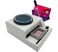 Manual PVC Card Embosser, 72 Character Credit Card Embossing Machine with Adjustable Depth, Code Printing Tool for Retail, Banking and Membership Systems