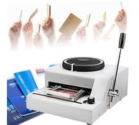 Manual PVC Card Embosser - Letter Press Machine for Membership and VIP Cards with Adjustable Spacing 1/7in & 1/10in, Durable for Easy Customized Imprinting