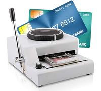 Manual PVC Card Embossing Stamping Machine, Durable Personal ID Card Code Embosser for Office or Home Use