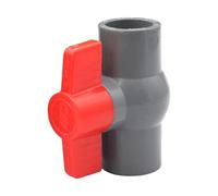 Manual PVC Valves Right Turn Operate Two Way Plumbing Fixtures Corrosions Resistant for Industrial & House Use Agricultural Water