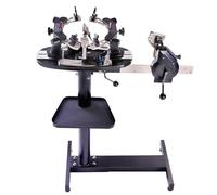 Manual Racquet Stringing Machine, Tabletop Racquet Stringer with Adjustable 5-Tooth Clamp & 6-Point Ball Cage System, 9-102LB/4-46KG Pull Force, Avoids Racket Deformation, for Club & Arena