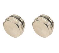 Manual Radiator AIR Vent Bleed Plug Valve Blank Cap 1/2" BSP x2