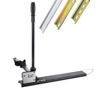 Manual Rail Cutter with Double Groove, Includes 50CM Ruler for Precise Trunking Cutting, Ideal for Slotted Steel and Aluminum Rails