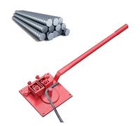 Manual Rebar Bender, for 1-20mm Rods, Handheld Steel Rod Bender Tool, Adjustable Heavy-Duty Construction DIY Bar Bender