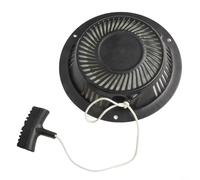 Manual Recoil Starter Replacement for WER46SP Lawn Mower, Engine Pull Cord with Easy Installation, Compact Design for Reliable Starts in Varied Weather, Black