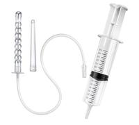 Manual Rectal Irrigator with Transparent Graduated, 150ml set | Transparent Blue Container, Visible Graduation Marks, Liquid Amount Reference for a Rectal Cleansing Routine