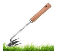 Manual Removal Tool with Roots | Ergonomic Sturdy Handle with 3 Teeth for Vegetable Garden, Lawn, Flowers and Green Spaces
