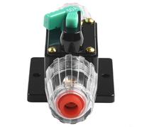 Manual Reset Circuit Breaker 12V-48V DC, 10A-100A Amp Fuse Holder for Car Boat Audio, Waterproof Inline Power Protection with Push Button Switch(50A)