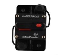 Manual Reset Circuit Breaker Fuse 30300 Amp 12V 48V DC for Car, Boat, and Auxiliary Circuits IP67 Waterproof with Thermal Protection (60A)