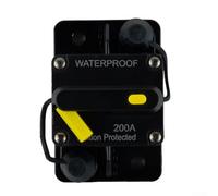 Manual Reset Circuit Breaker Fuse 30A 300A for 12V and 48V DC Applications in Harsh Environments Like Racing Cars and Boats (200A)