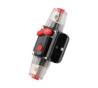 Manual Reset Inline Fuse Breaker for 12V 24V DC, Comes with Wire Lugs and Heat Shrink Tube, Great for Audio Systems and Vehicle Applications (20A)