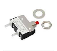 Manual Reset Push Button Circuit Breaker with Overload Protection Terminals Suitable for Various Electrical Devices Including Waste Disposers (2A)