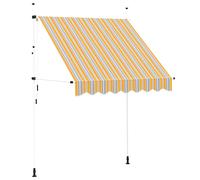 Manual Retractable Awning Folding Arm Awning Outdoor Privacy Screen vidaXL