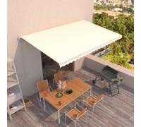 Manual Retractable Awning 500x300 cm Cream