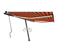Manual Retractable Awning Canopy Outdoor Awning Folding Arm with LED vidaXL