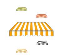 Manual Retractable Awning Fabric Replacement 3x2.5m 3.5x 4x - Garden Patio Balcony Canopy - Outdoor Sunshade Material (ge 6x/20x10ft)