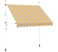 Manual Retractable Awning Folding Arm Awning Outdoor Privacy Screen vidaXL