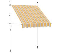 vidaXL Manual Retractable Awning 200cm Anthracite Outdoor Window Door Canopy