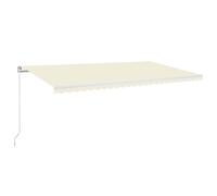 (burgundy and white, 600 x 350 cm) vidaXL Manual Retractable Awning Folding Outdoor Sunshade Patio Canopy Blind