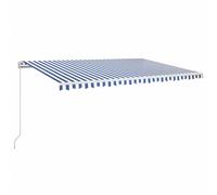 vidaXL Manual Retractable Awning 500x350 cm Anthracite Patio Shade Shelter