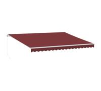 Manual Retractable Awning Folding Outdoor Sunshade Patio Canopy Blind vidaXL