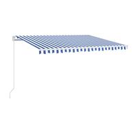 Manual Retractable Awning Folding Outdoor Sunshade Patio Canopy Blind vidaXL