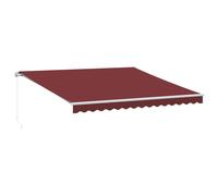 Manual Retractable Awning Folding Outdoor Sunshade Patio Canopy Blind vidaXL