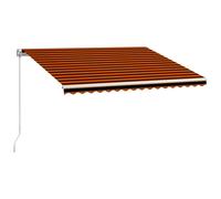 Manual Retractable Awning Folding Outdoor Sunshade Patio Canopy Blind vidaXL