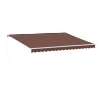 Manual Retractable Awning Folding Outdoor Sunshade Patio Canopy Blind vidaXL