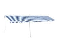 Manual Retractable Awning Outdoor Outdoor Awning Folding Arm with LED vidaXL