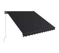 Manual Retractable Awning Outdoor Patio Awning Sunshade Garden Canopy vidaXL