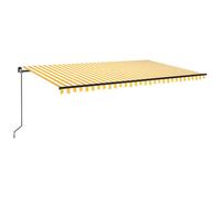 Manual Retractable Awning Outdoor Patio Awning Sunshade Garden Canopy vidaXL