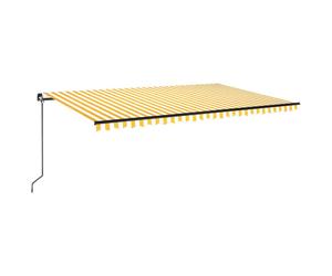 Manual Retractable Awning Outdoor Patio Awning Sunshade Garden Canopy vidaXL