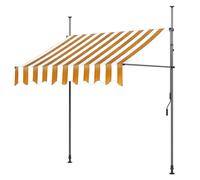 Manual Retractable Awning Shade, Non-Screw Patio Sun Shade Shelter, No Drilling Standing Retractable Manual Awning, Shelter Canopy with Hand Crank, for Patio Outdoor Shade Canopy,03,200cm*120cm