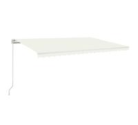Manual Retractable Awning Shelter Outdoor Awning Folding Arm with LED vidaXL
