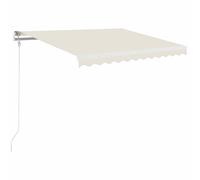 Manual Retractable Awning Shelter Outdoor Awning Folding Arm with LED vidaXL