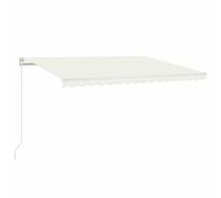 Manual Retractable Awning Shelter Outdoor Awning Folding Arm with LED vidaXL
